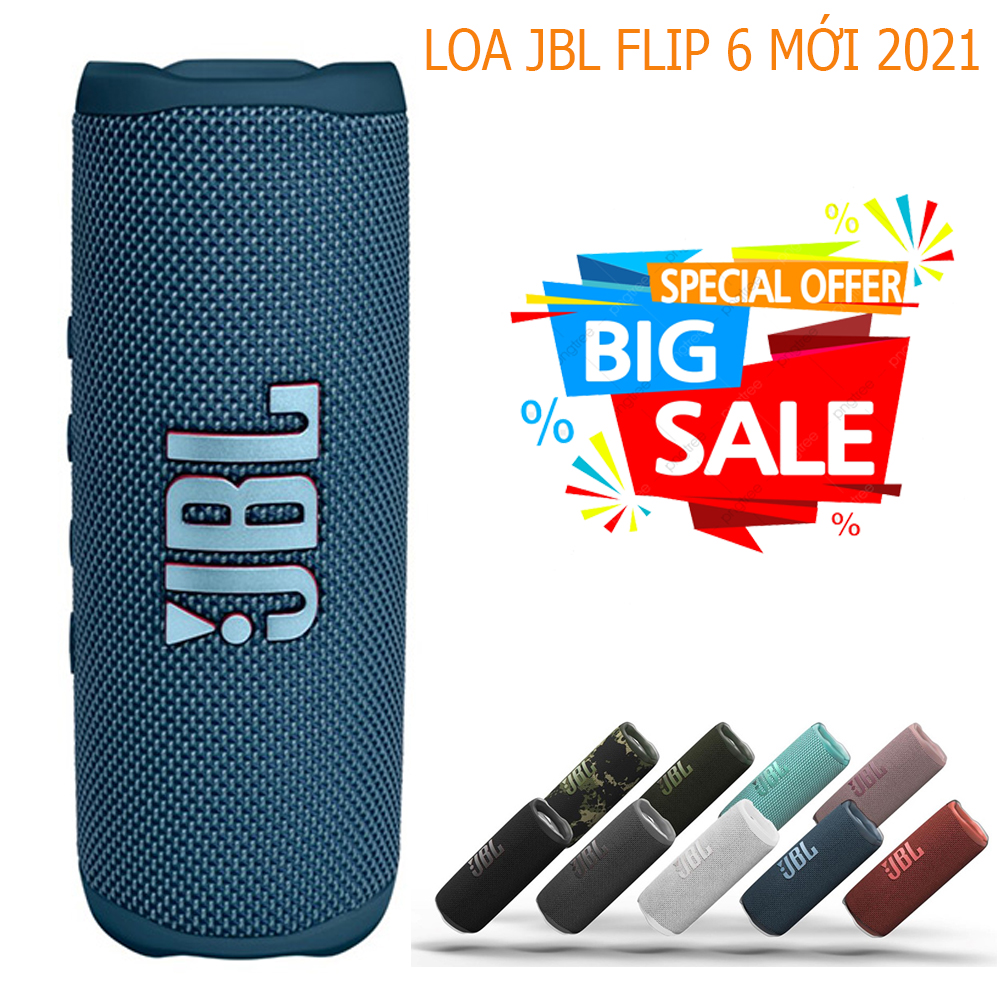 Loa Bass Mạnh, Loa Bluetooth JBL Flip 6, Loa Nghe Nhạc Karaoke Công Suất Lớn, Treble Rời, Sử Dụng Với Máy Tính, Vi Tính, LapTop, PC, TiVi BLuetooth 5.1, Chống Nước, Chống Bụi IP67, Chơi Nhạc 12h, Dùng Cho Máy Tính, Ti Vi, LapTop, BH uy tín.