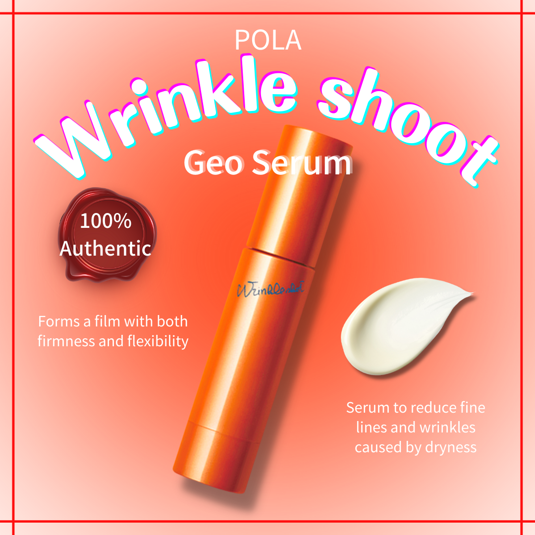 Gambar POLA Wrinkle Shot Geo Serum Serum to reduce fine lines and wrinkles caused by dryness 100%Authentic Direct from japan