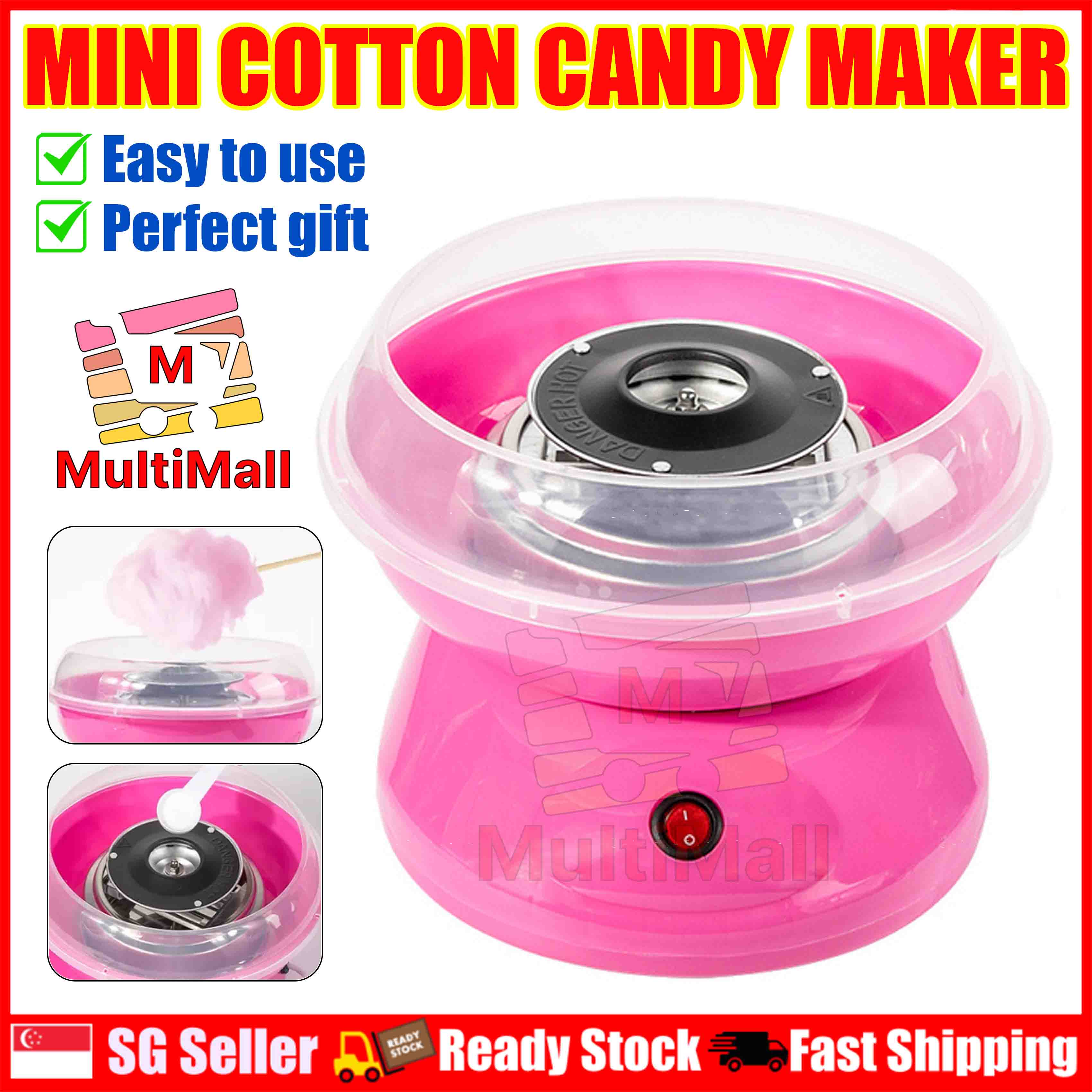 Mini Cotton Candy Maker For Kids - Retro Electric Diy Machine For