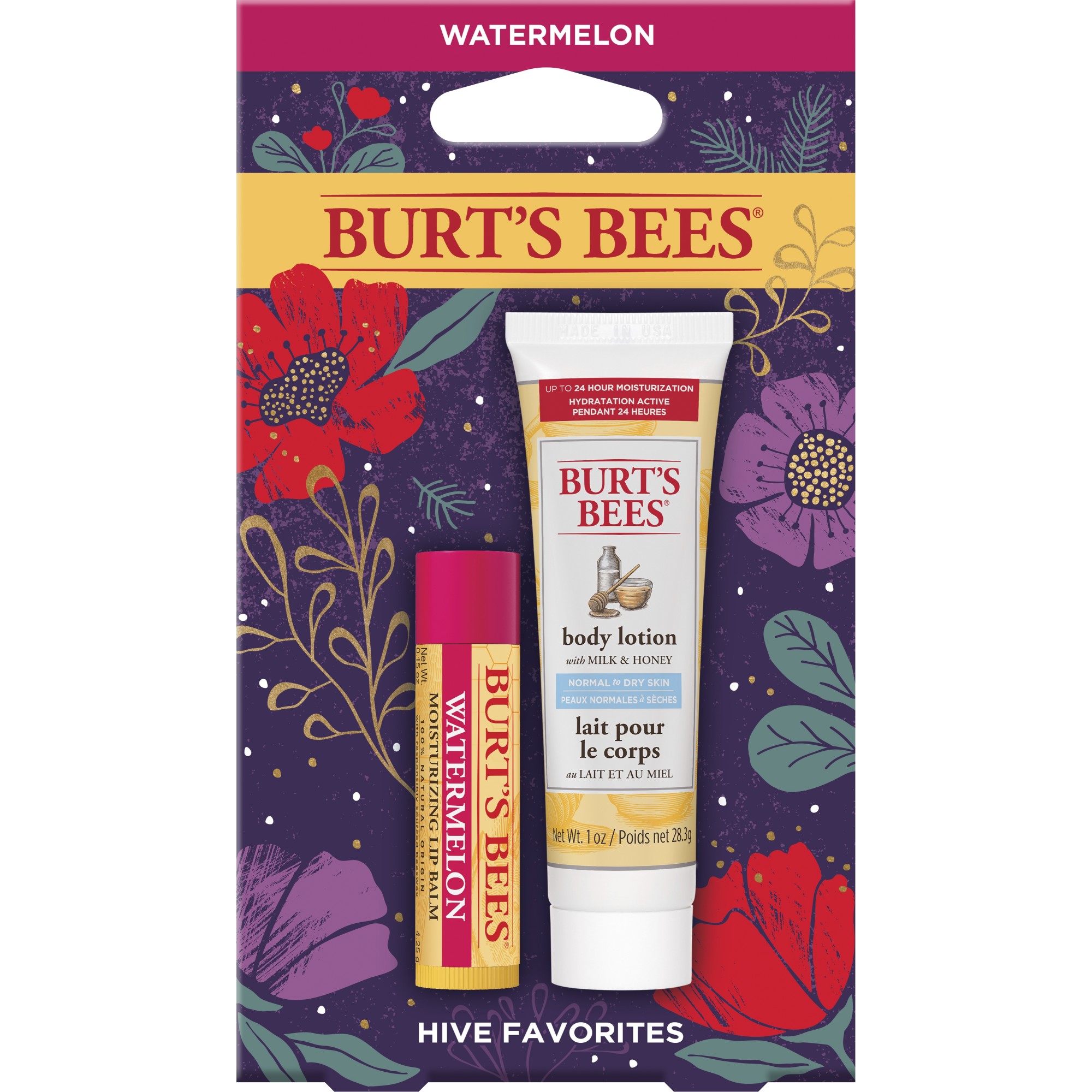 Set dưỡng da tay & dưỡng môi Burt's Bees Watermelon