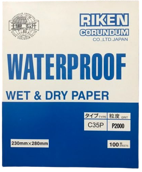GIẤY NHÁM CHỊU NƯỚC - RIKEN NHẬT BẢN - ĐỘ NHÁM TỪ P80 ĐẾN P2500