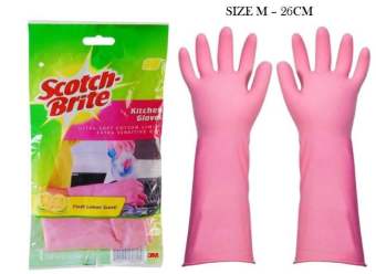 Găng tay cao su thiên nhiên 3M SCOTCH - BRITE cót rai cao cấp
