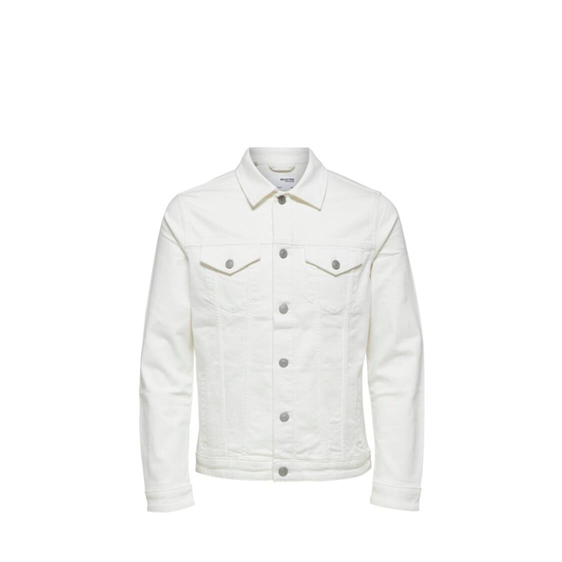 Selected Homme Jeppe Organic Cotton White Denim Jacket U
