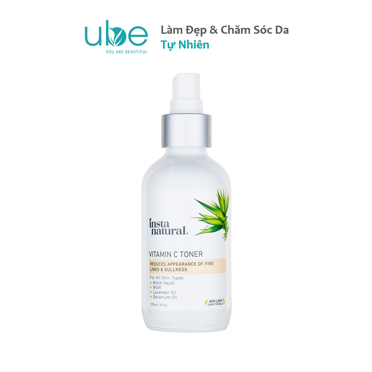 Nước cân bằng sáng da & chống lão hóa instanatural toner vitamin c 120ml