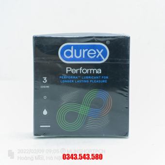 Bao Cao Su Durex Performa Hộp 3 Cái
