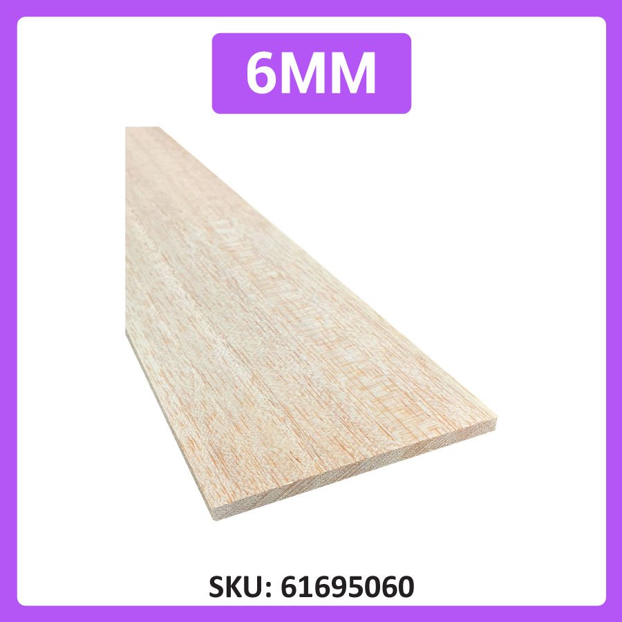 [Weststar TAS] Balsa Sheet Balsa Wood (10cm x 50cm) for scale model building