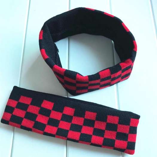 Băng đô kẻ ca rô Headband BTS V Jungkook Suga Jin Kpop Hip hop