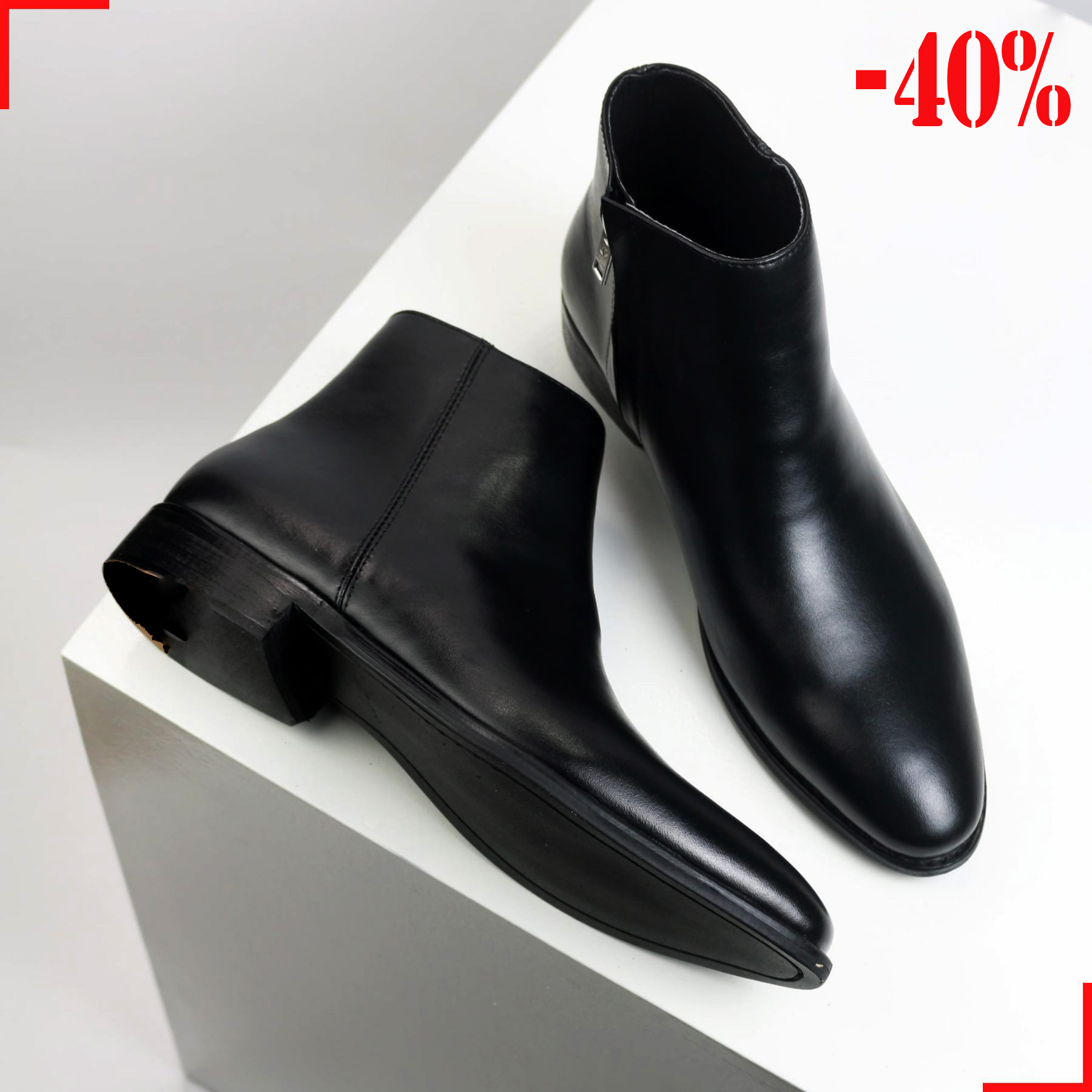 Chelsea boots Nam khóa kéo thời trang