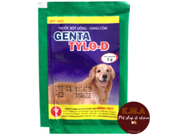COMBO 5 GÓI GENTA TYLO - D DẠNG CỐM 5G DÀNH CHO CHÓ MÈO