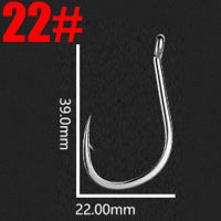 20Pcs/Bag 18 models 2#-22# single hook with loop Saltwater stainless steel sharp fishing accessories