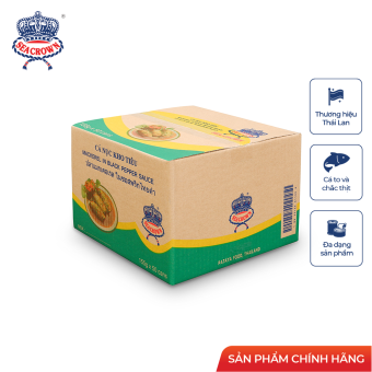 Cá hộp Sea Crown cá Nục kho tiêu-Thùng 50 lon