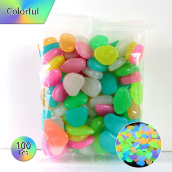 100 Viên Đá Phát Sáng Để Trang Trí Bể Cá Đá Dạ Quang Cho Bể Cá Đá Thiền Vườn Ngoài Trời Trong Nhà Đá Phát Sáng Trong Những Viên Sỏi Tối