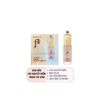 Gói Kem Nền Whoo Radiant Essence Foundation 1ml Số 21 Mẫu Mới