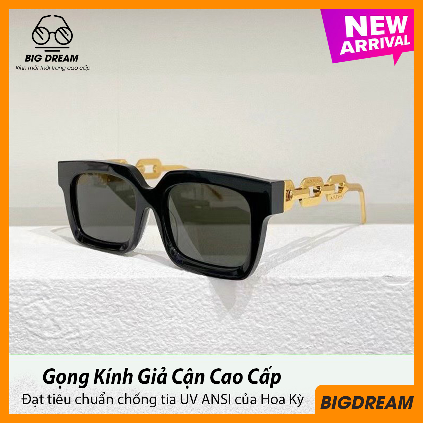 Kính mát nữ dáng hình mắt mèo siêu sang chảnh BDLV8701 - Mắt kính nữ thời trang cao cấp siêu phẩm dành cho giới trẻ