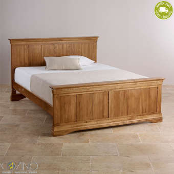 Giường đơn French Farmhouse gỗ sồi 1m2