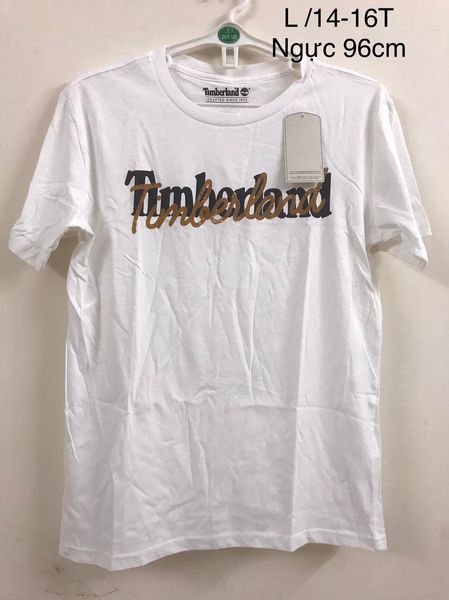 Áo thun timberland, size l trẻ em 14/16 tuổi,, ngực 96cm