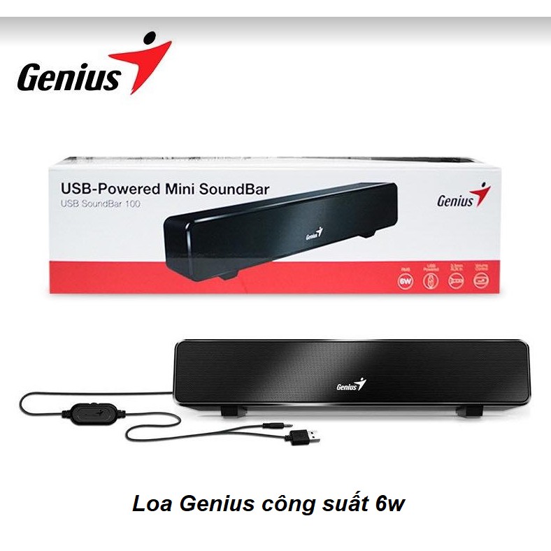 LOA VI TÍNH 2.0 GENIUS SP-S110 - nguồn 220v bảo hành 12 tháng