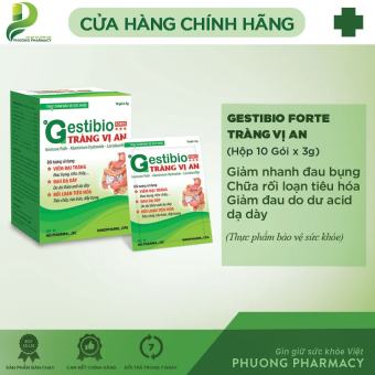 Gestibio Forte Tràng Vị An - Hỗ trợ điều  chứng ợ nóng, ợ chua, đầy bụng, khó tiêu