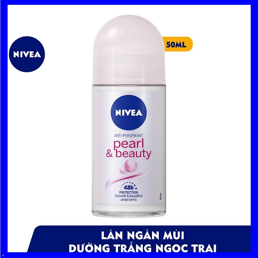 Lăn khử mùi Nivea Đức 50ml trắng mịn da mờ vết thâm hết hôi nách
