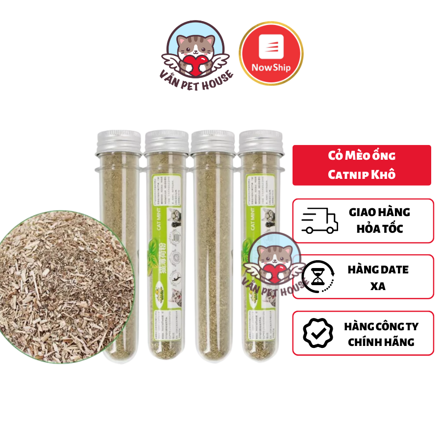 [ Cỏ Mèo Khô ] Lọ Cỏ Bạc Hà Sấy Khô Cho Mèo - Cỏ Cho Mèo Giúp giảm stress, giúp tiêu hoá tốt