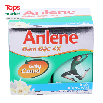 Lốc 4 Hộp Sữa Anlene Đậm Đặc 4X Vani 125Ml