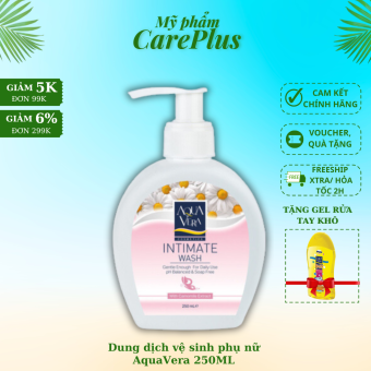 Dung dịch vệ sinh phụ nữ AquaVera Chính Hãng 250ML