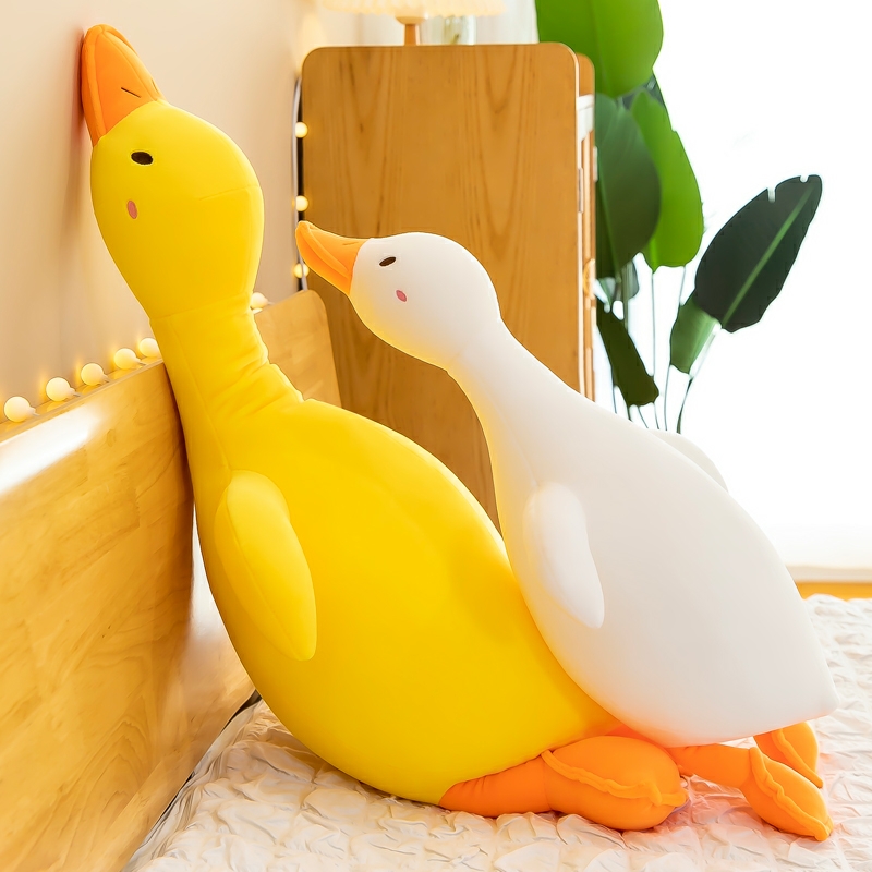Gấu bông vịt cổ dài - vịt vàng - vịt má hồng trầm cảm - gấu bông hình ngỗng mệt mỏi - gấu bông vịt lười