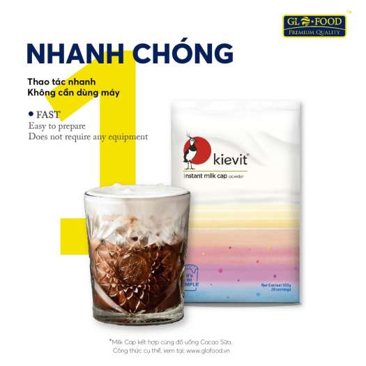 Bột Milk Foam (Milk Cap - Kievit) 500 g