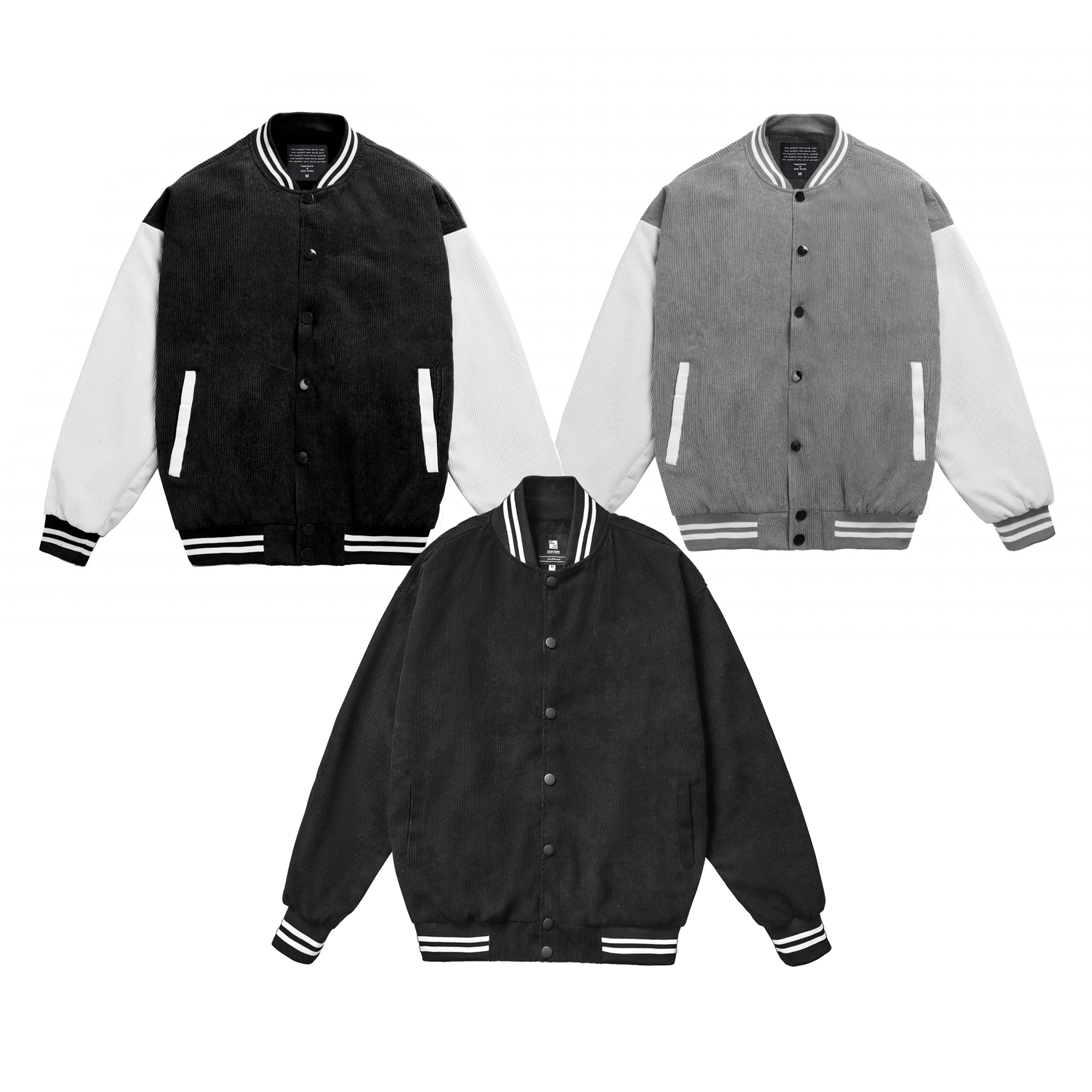 Áo khoác oversize ff coduroy varsity jacket