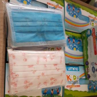 Hộp 50 chiếc khẩu trang Y Tế cho bé (4-10 tuổi)
