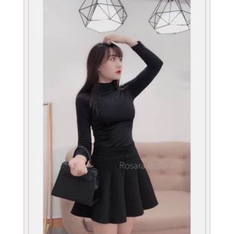 Áo giữ nhiệt lót nỉ bông cổ 3 phân, Áo Thun Giữ nhiệt dài tay co dãn hàng cao cấp