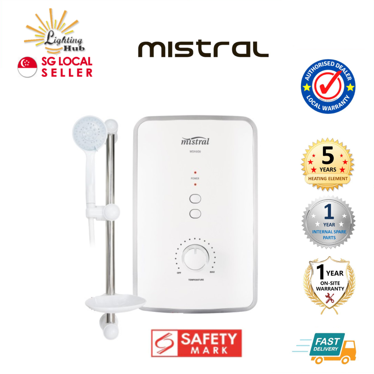 Installation Available] Mistral Instant Shower Heater / Water Heater [ MSH303i] | Lazada Singapore