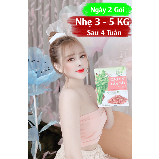 Bột cần tây gạo lứt [Chính Hãng] tạm biệt mỡ thừa đẹp đáng đẹp da (Hộp 14 gói)