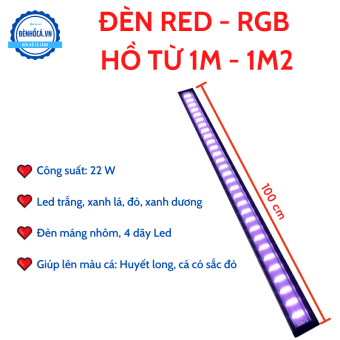 ĐÈN LED RGB LÊN MÀU CÁ MÁNG NHÔM DÀNH CHO HỒ TỪ 1M ĐẾN 1M2
