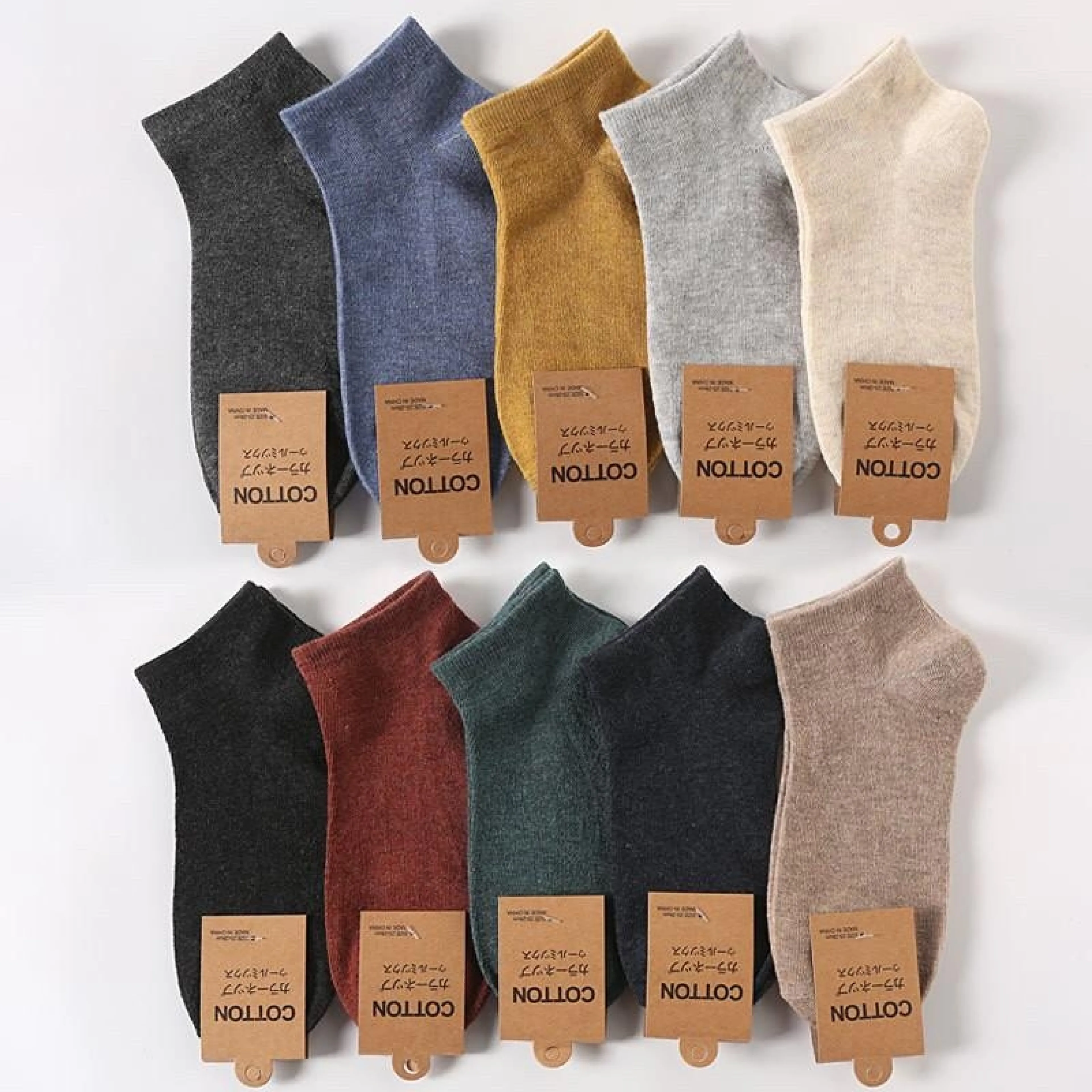 🧦ถุงเท้าแฟชั่น🧦 ถุงเท้าข้อสั้น ถุงเท้าสีพื้น เนื้อผ้าดีสวมใส่สบาย 🎈สินค้าพร้อมส่งจากไทย🎈 !!! S04