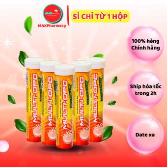 COMBO 10 TUÝP Viên Sủi Bổ Sung Vitamin MULTI-Opc Multivitamin vị cam Tuýp 20 viên - Maxpharmacy
