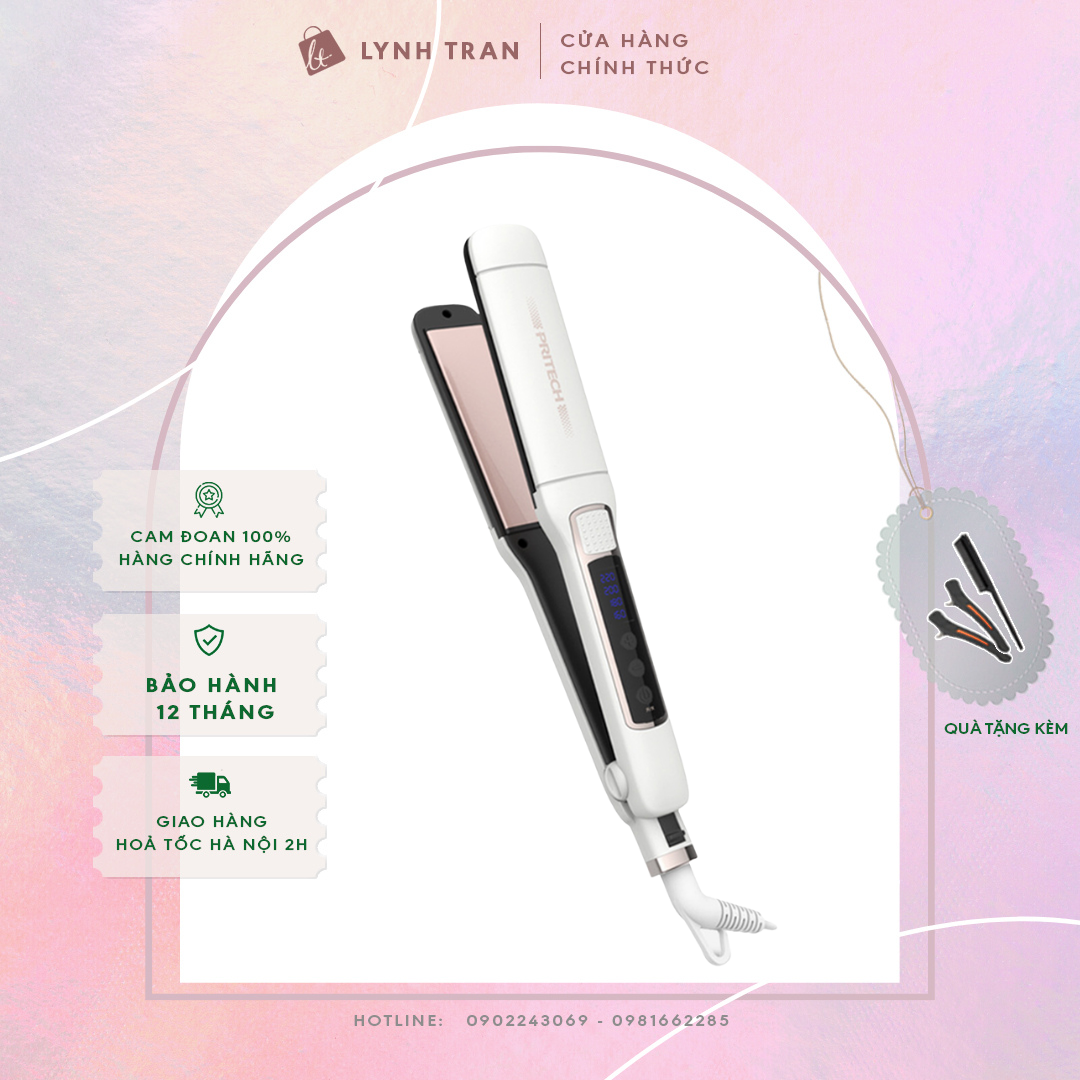 Máy là thẳng uốn cụp tinh chất Pritech®