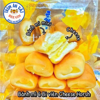 Combo 10  bánh mì bi viên phomai ông già Horsh (gói 6 viên) B53C10 - Ăn vặt BeeGin