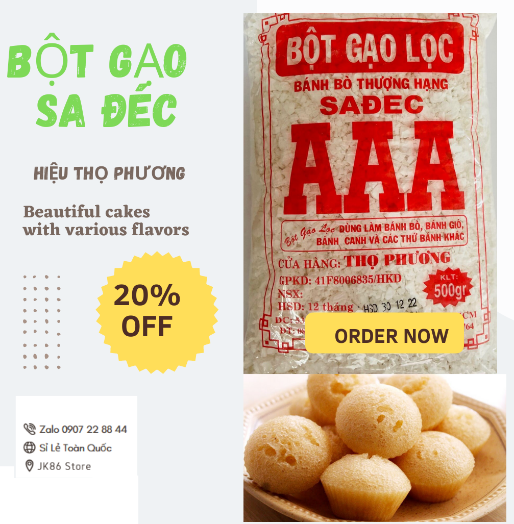 BỘT GẠO LỌC AAA SA ĐÉC 500GR