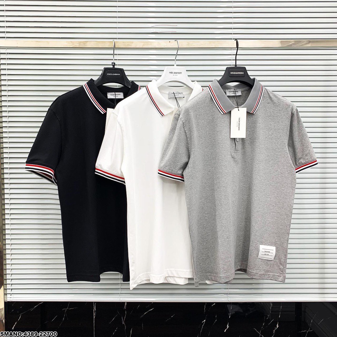 Áo polo Thom Browne classic đơn giản chất siêu thích dáng siêu đẹp - YawNim