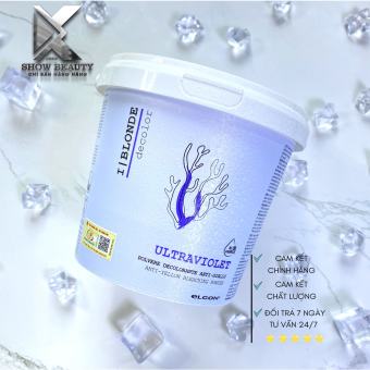 Bột Tẩy Tóc Elgon Màu Tím Khử Ánh Sắc Vàng, Nâng Sáng Màu Tóc Lên Đến 7 Cấp Độ ( Mẫu Mới )