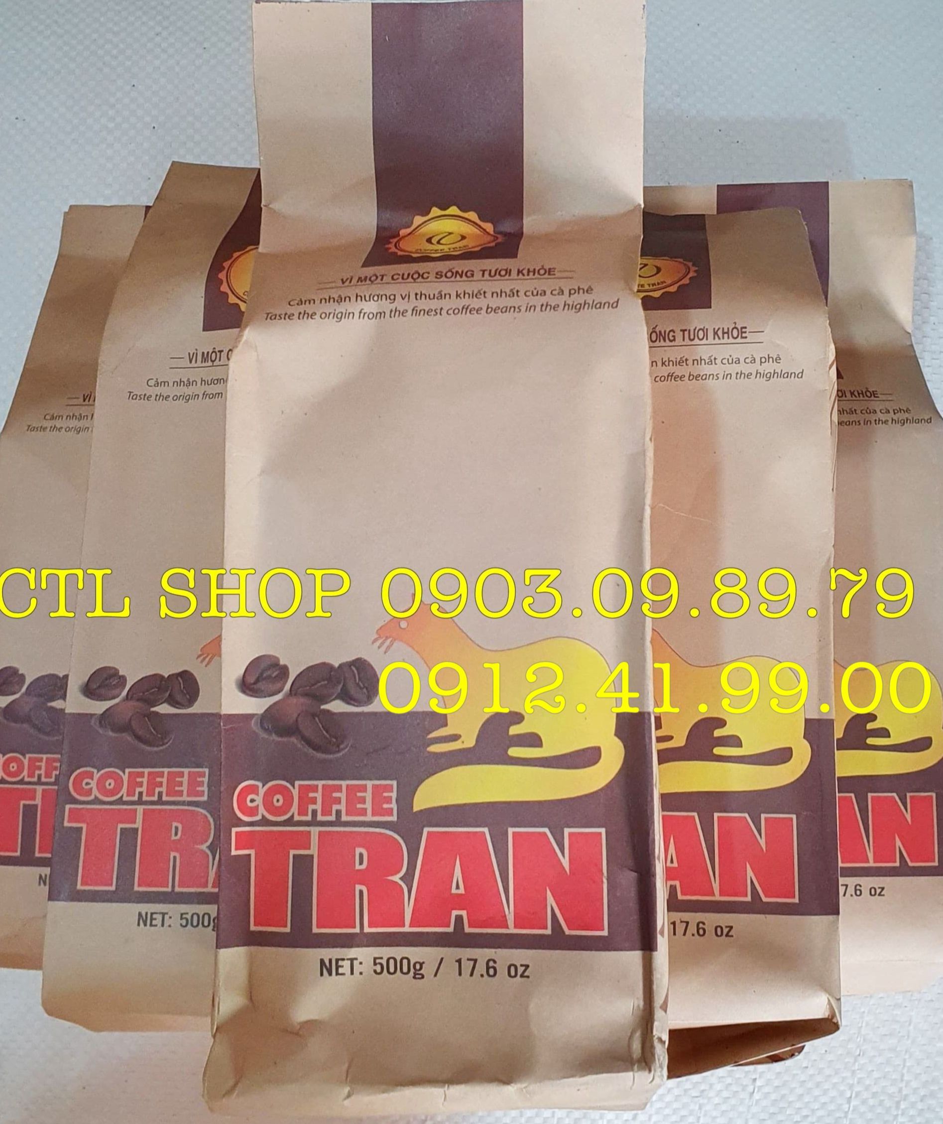 Cà phê chồn tran gói 500gr