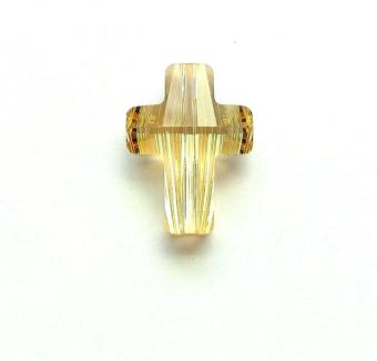 Thánh Giá Pha lê Áo vàng trà Sỏ Ngang Vòng Tay Chuỗi Mân Côi