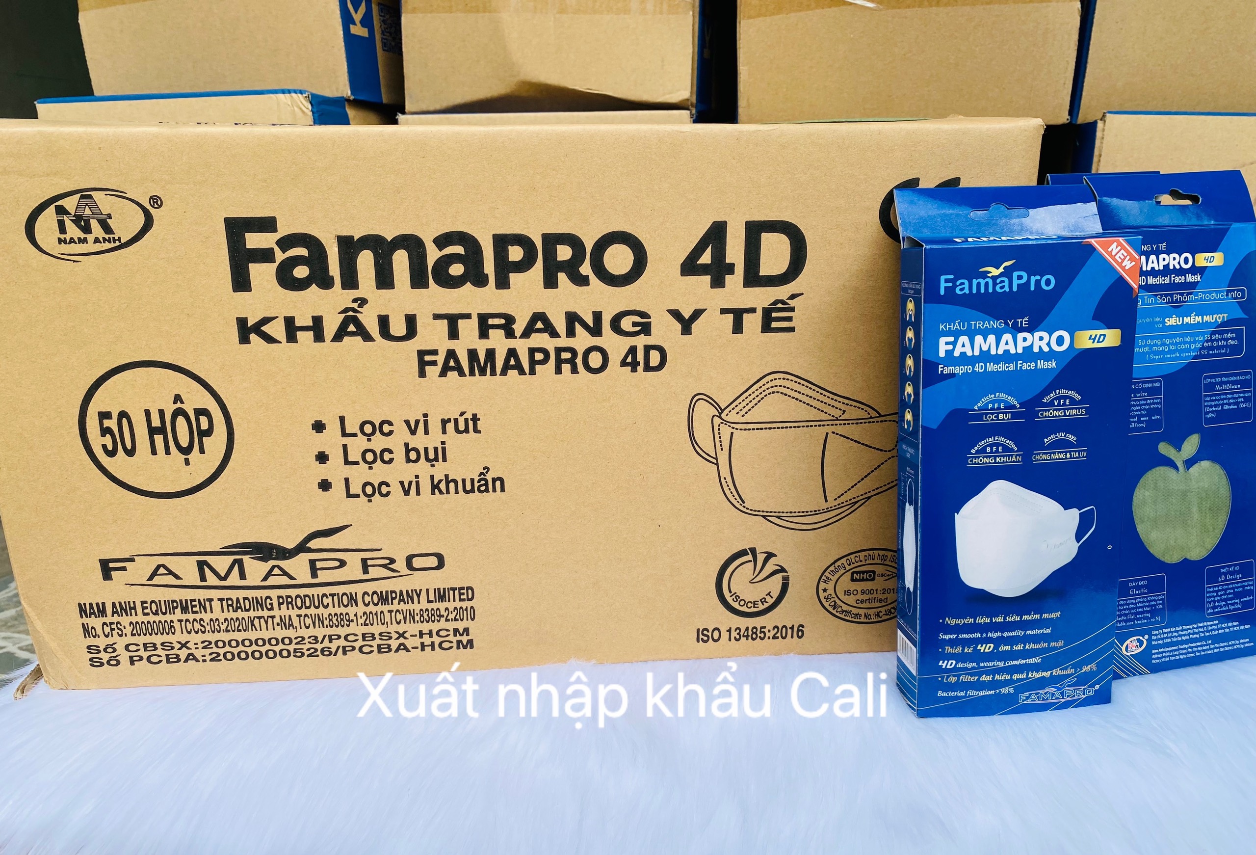 {CHUYÊN SỈ} 1 THÙNG KHẨU TRANG FAMAPRO 4D 50 hộp 500 cái ( ĐƯỢC MIX MÀU)/ KHẨU TRANG NAM ANH
