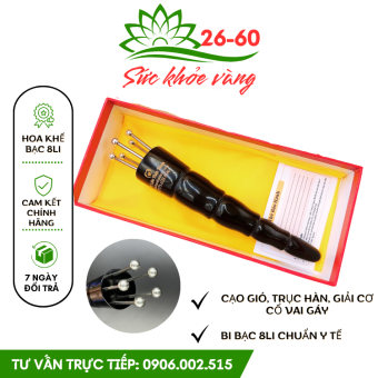 Bọ Cạp Hoa Khế Bạc 5 Chân Bi Bạc - Đánh Gió, Giải Cảm - Dụng Cụ Diện Chẩn