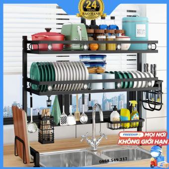 Kệ Đựng Chén Bát Thông Minh Loại 1-Giá Để Bát Đĩa Trên Bồn Rửa Chén full Phụ Kiện