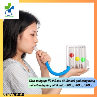 Dụng cụ tập thở chuyên dụng