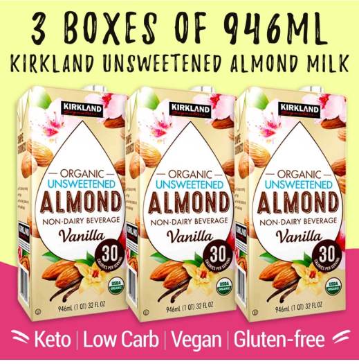 Sữa Hạnh Nhân Kirkland Organic Unsweetened Almond 946ml - Chính Hãng Mỹ
