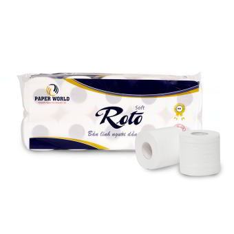 Giấy lụa cao cấp PREMIUM cuộn nhỏ Roto Soft (10 cuộn)