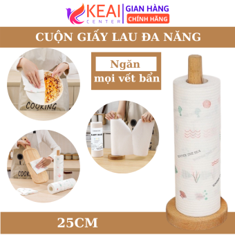 Cuộn giấy lau đa năng 25cm - Khăn lau đa năng lau tay, lau nhà bếp siêu dai